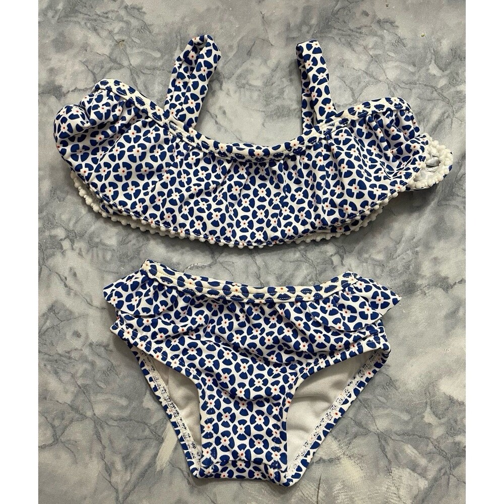 Janie and Jack Baby Girl Two Piece Swimsuit, Size 3-6 months